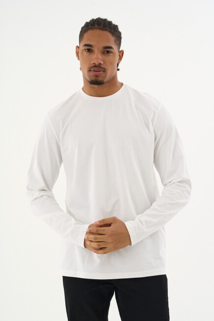 Erkek Bisiklet yaka Uzun kollu Tshırt SPR24TS41