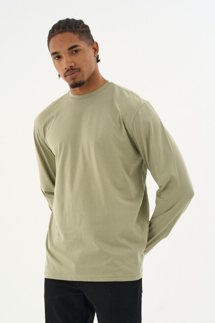 Erkek Bisiklet yaka Uzun kollu Tshırt SPR24TS41