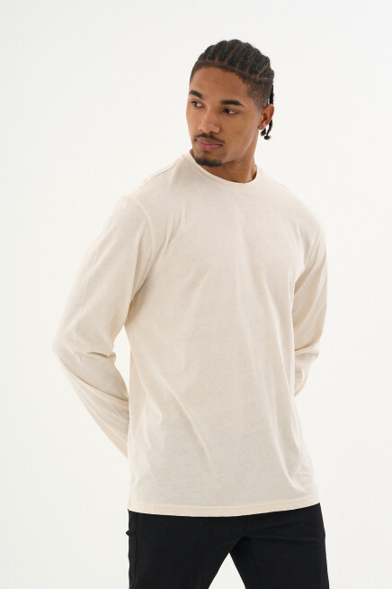 Erkek Bisiklet yaka Uzun kollu Tshırt SPR24TS41