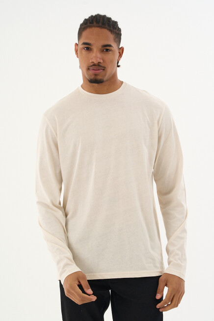 Erkek Bisiklet yaka Uzun kollu Tshırt SPR24TS41