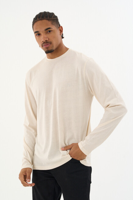 Erkek Bisiklet yaka Uzun kollu Tshırt SPR24TS41