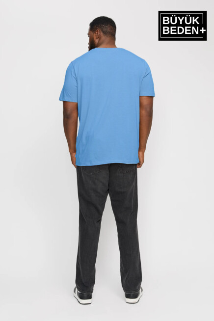  Erkek Büyük Beden Bisiklet Yaka Tshırt SPRBTS10