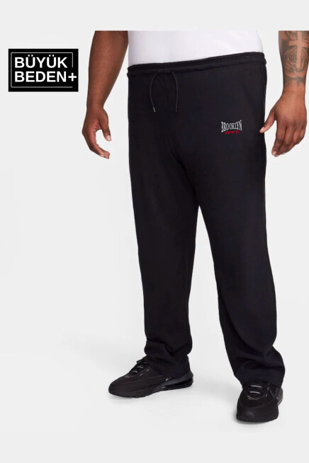 Erkek Büyük Beden Buyuk Brooklyn Baskılı İnce Eşofman Altı  SPR25BEA50