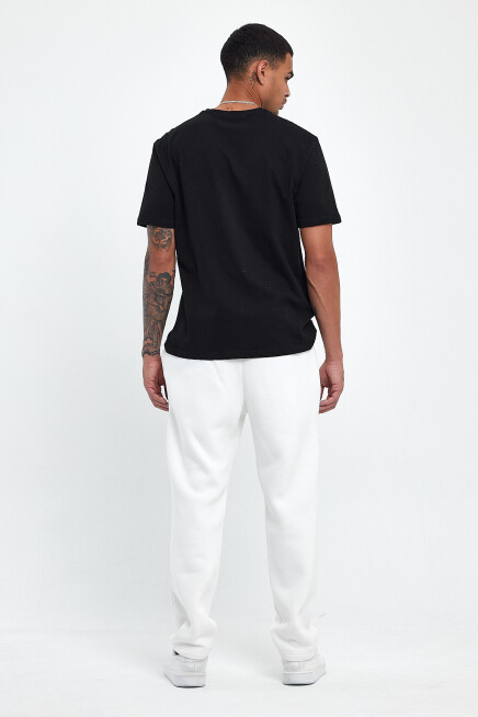 Erkek İçi Polarlı 3 iplik Kalın Brooklyn Baskılı Eşofman Altı SPR25EA70