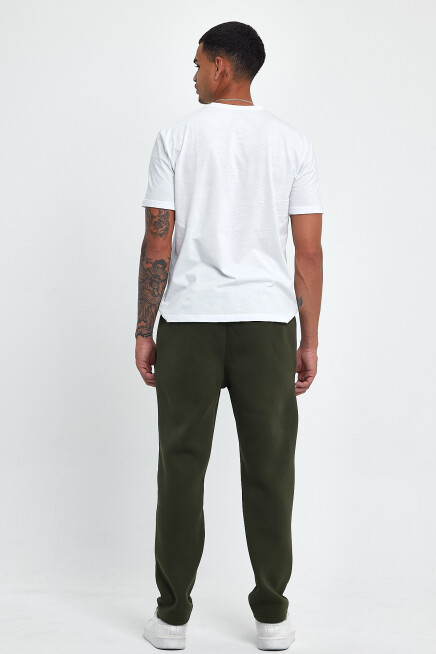 Erkek İçi Polarlı 3 iplik Kalın Brooklyn Baskılı Eşofman Altı SPR25EA70