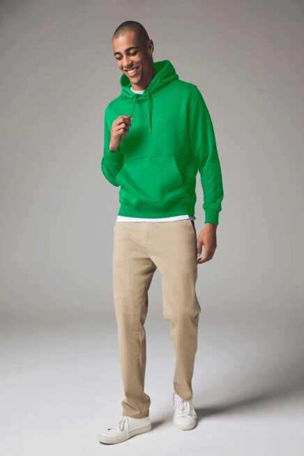 Erkek Kapşonlu Rahat Kalıp İçi Polarlı 3 iplik SweatShırt spr24sw55