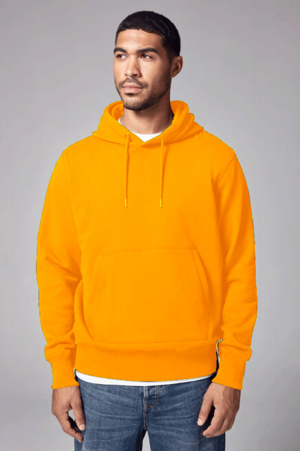 Erkek Kapşonlu Rahat Kalıp İçi Polarlı 3 iplik SweatShırt spr24sw55