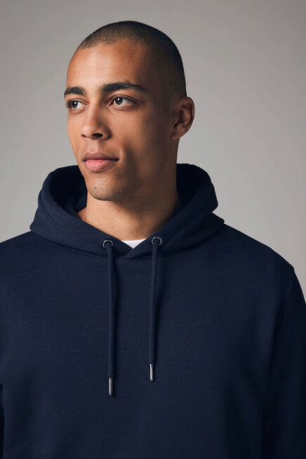 Erkek Kapşonlu Rahat Kalıp İçi Polarlı 3 iplik Kalın SweatShırt spr25sw55