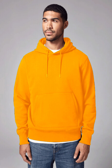 Erkek Kapşonlu Rahat Kalıp İçi Polarlı 3 iplik Kalın SweatShırt spr25sw55