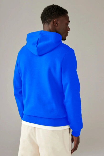 Erkek Kapşonlu Rahat Kalıp İçi Polarlı 3 iplik Kalın SweatShırt spr25sw55