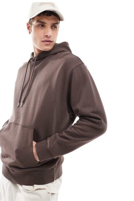 Erkek Kapşonlu Rahat Kalıp İçi Polarlı 3 iplik Kalın SweatShırt spr25sw55