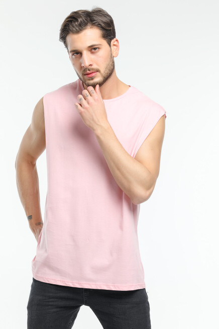 Erkek Kolsuz Bisiklet Yaka Düz Regular Tshırt SPR25AT940