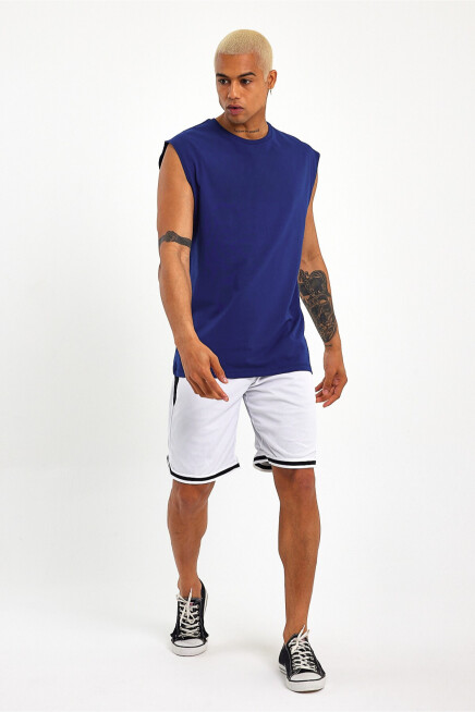 Erkek Kolsuz Bisiklet Yaka Düz Regular Tshırt SPR25AT940