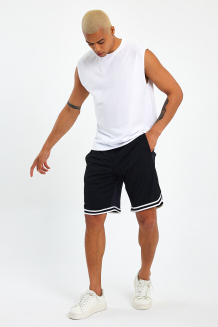 Erkek Kolsuz Bisiklet Yaka Düz Regular Tshırt SPR25AT940