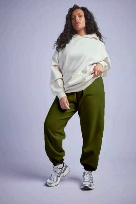 Kadın Battal Rahat Kesim İnce Eşofman Altı SPR24BEAK51