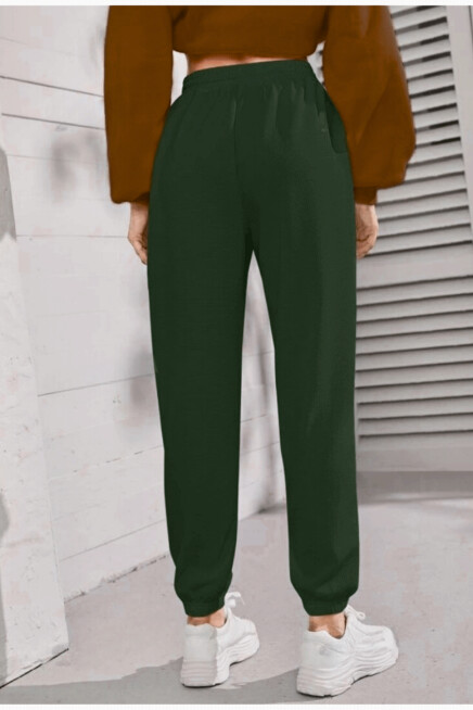 Kadın Bel ve Paça Lastikli İnce Eşofman Altı SPR24EAK82