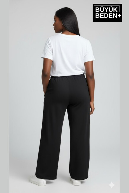 Kadın Büyük Beden BROOKLYN 1970 Baskılı Paça Reçme ince Eşofman Altı SPR26EAK952-3