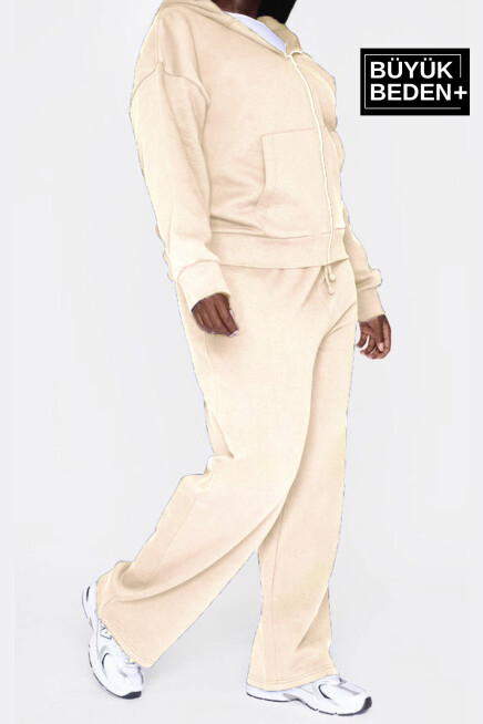 Kadın Büyük Beden Brooklyn Baskılı İnce Eşofman Altı  SPR25BEAK54