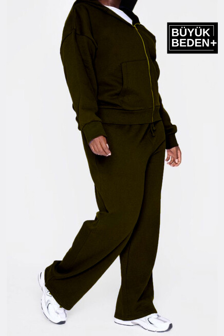 Kadın Büyük Beden Buyuk Brooklyn Baskılı İnce Eşofman Altı  SPR25BEAK50