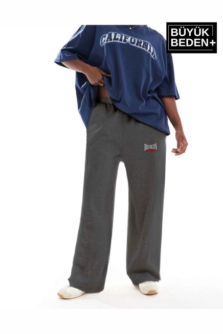 Kadın Büyük Beden Buyuk Brooklyn Baskılı İnce Eşofman Altı  SPR25BEAK50