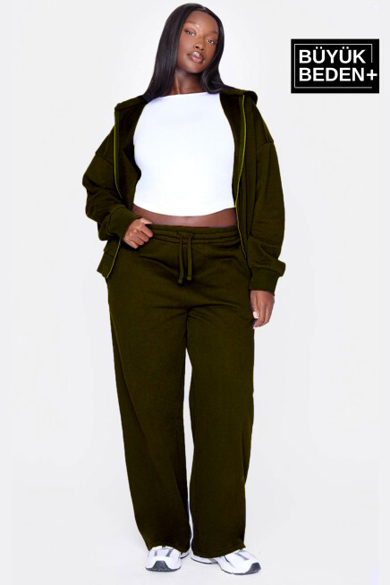 Kadın Büyük Beden İnce Eşofman Altı  SPR25BEAK52