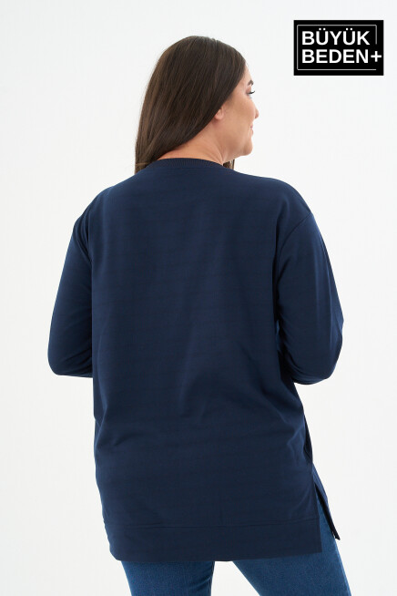 Kadın Tunik Büyük Beden  Sweatshırt SPR26BTK990