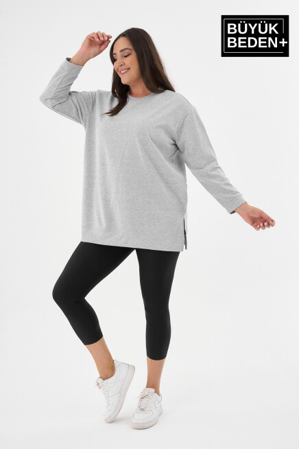 Kadın Tunik Büyük Beden  Sweatshırt SPR26BTK990