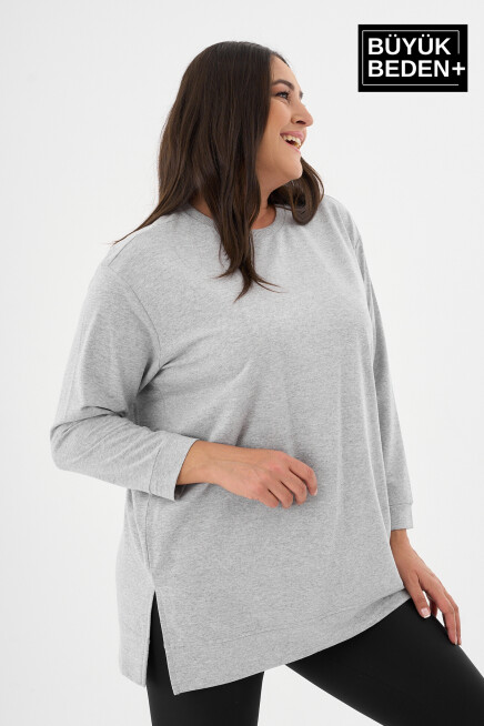 Kadın Tunik Büyük Beden  Sweatshırt SPR26BTK990