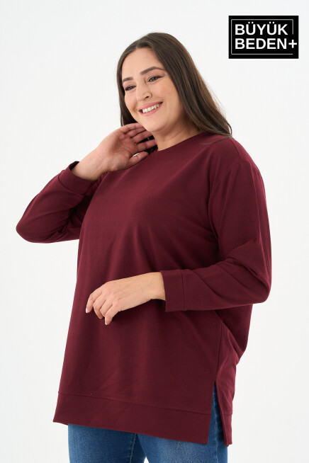 Kadın Tunik Büyük Beden  Sweatshırt SPR26BTK990