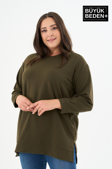 Kadın Tunik Büyük Beden  Sweatshırt SPR26BTK990