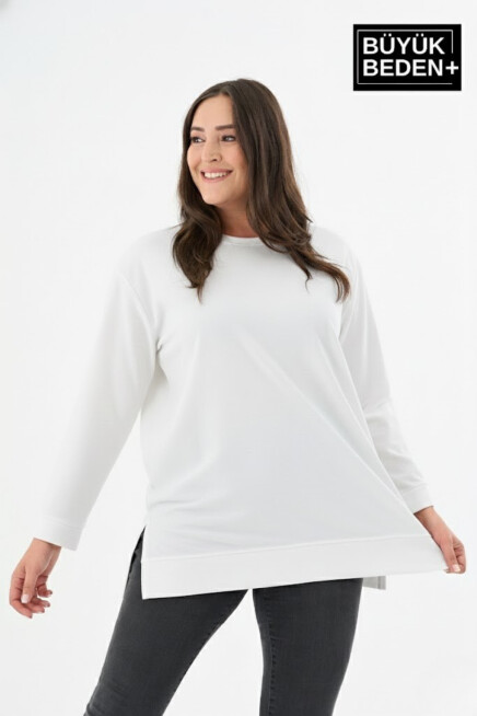 Kadın Tunik Büyük Beden  Sweatshırt SPR26BTK990