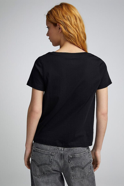 Kadın V Yaka New York Tshirt SPR25TSK20