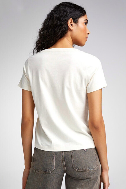 Kadın V Yaka New York Tshirt SPR25TSK20