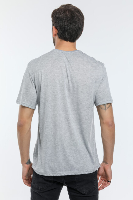 Erkek Bisiklet Yaka  New York Baskılı Tshirt SPR25TS29