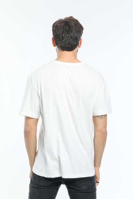 Erkek Bisiklet Yaka  New York Baskılı Tshirt SPR25TS29