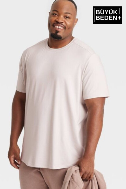  Erkek Büyük Beden Bisiklet Yaka Tshırt SPRBTS10