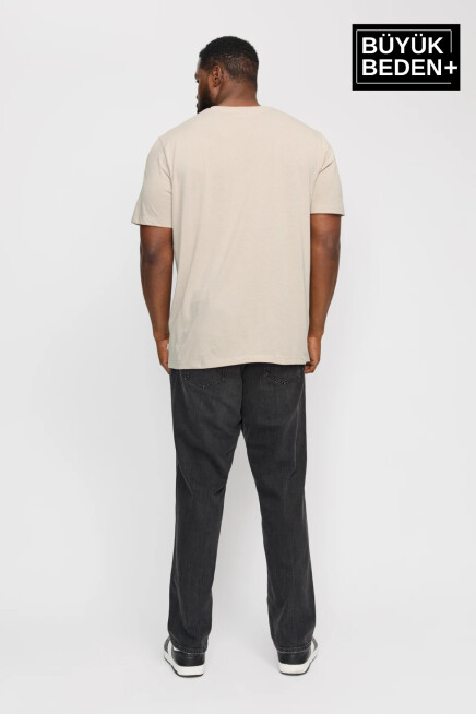 Erkek Büyük Beden Milano İtalia Baskılı Bisiklet Yaka Tshırt SPR25BTS907