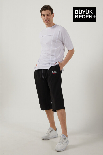 Erkek Büyük Beden N.Brooklyn Baskılı Standart &Regular Kalıp Şort SPR25BSR089