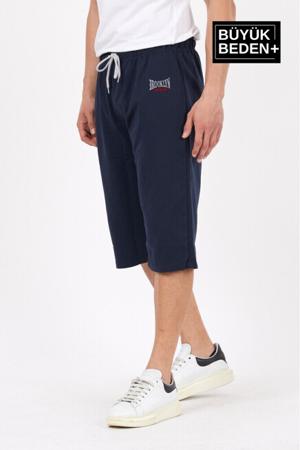 Erkek Büyük Beden N.Brooklyn Baskılı Standart &Regular Kalıp Şort SPR25BSR089