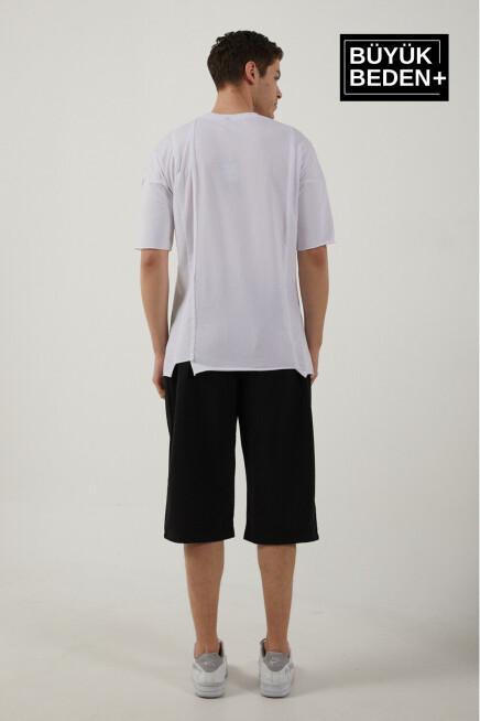 Erkek Büyük Beden New York Baskılı Standart &Regular Kalıp Şort SPR25BSR087