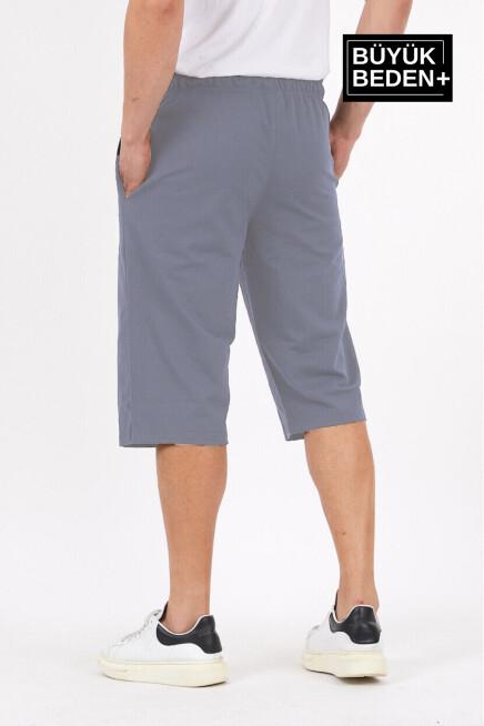 Erkek Büyük Beden New York Baskılı Standart &Regular Kalıp Şort SPR25BSR087