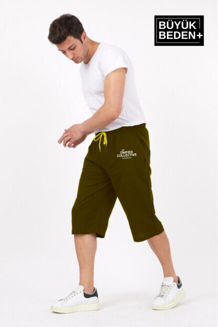 Erkek Büyük Beden Unified Collective Baskılı Standart &Regular Kalıp Şort SPR25BSR088