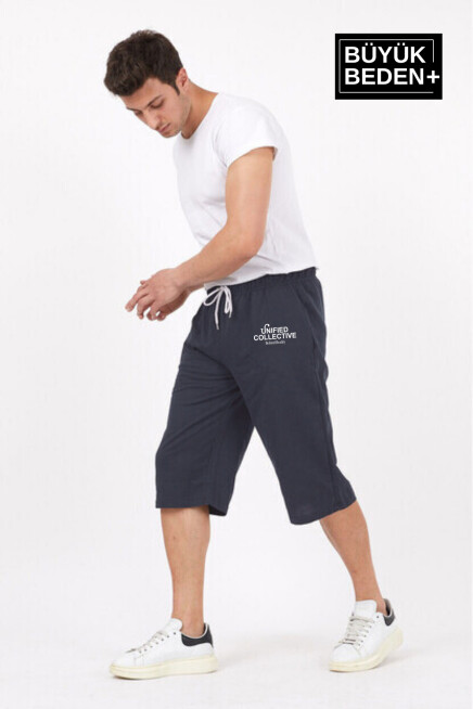Erkek Büyük Beden Unified Collective Baskılı Standart &Regular Kalıp Şort SPR25BSR088