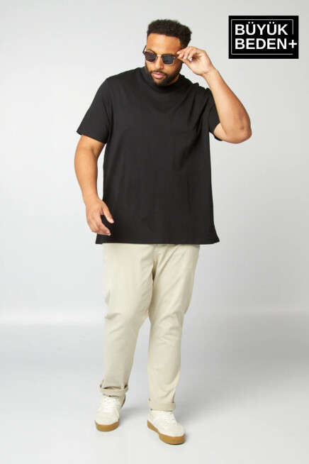 Erkek Büyük Beden V Yaka Tshırt SPRBTS09