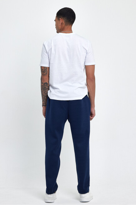 Erkek İçi Polarlı 3 iplik Kalın B.Brooklyn Baskılı Eşofman Altı SPR25EA96