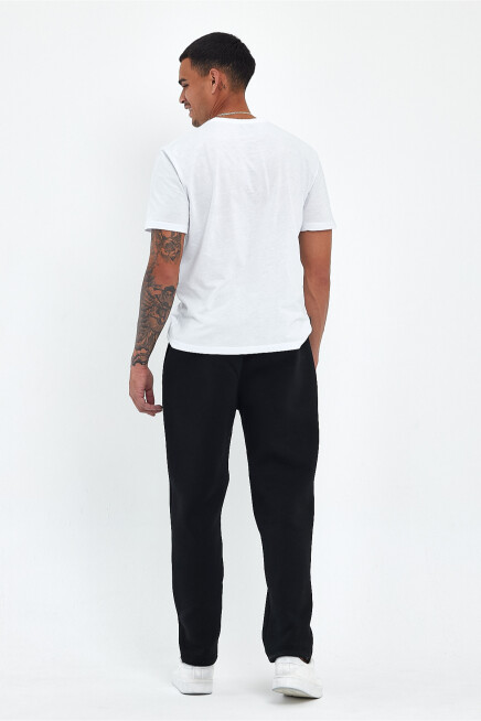 Erkek İçi Polarlı 3 iplik Kalın New York  Baskılı Eşofman Altı SPR25EA97