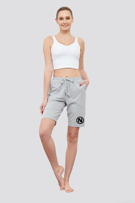 Kadın N Baskılı Standart &Regular Kalıp Şort SPR25SRk082