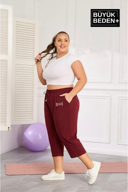 Kadın Büyük Beden N.Brooklyn Baskılı Standart &Regular Kalıp Şort SPR25BSRk089