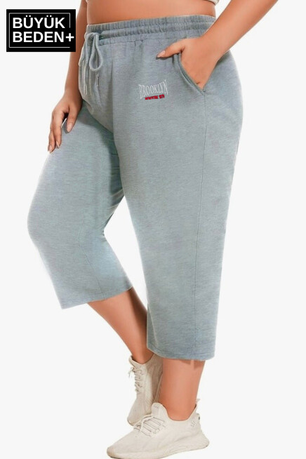 Kadın Büyük Beden N.Brooklyn Baskılı Standart &Regular Kalıp Şort SPR25BSRk089