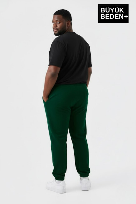 Erkek Büyük Beden New York Baskılı Paça Lastikli Rahat Kesim Jogger İnce Eşofman Altı SPR26BEA951-5